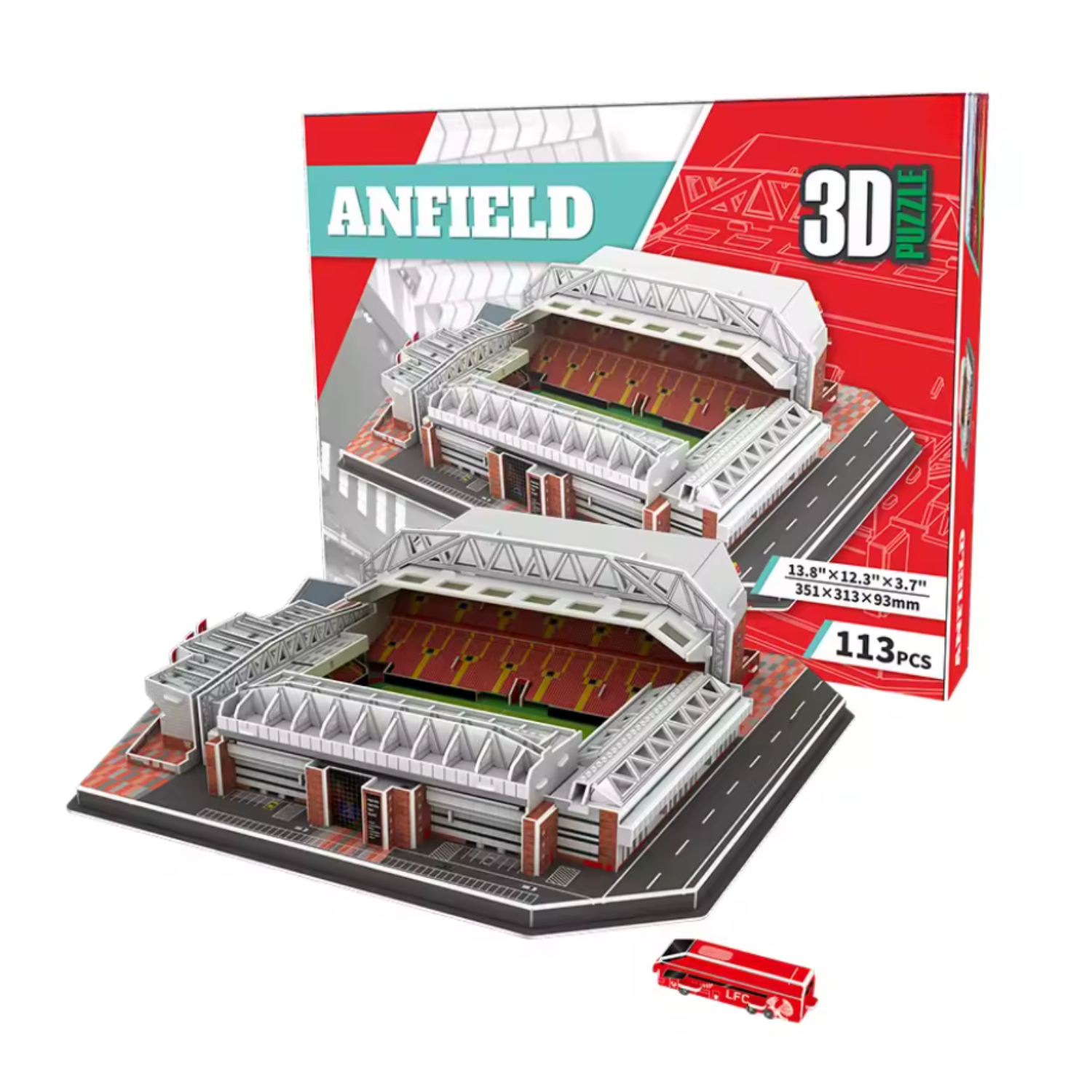 Puzzle 3D - Stadion Piłkarski - Liverpool FC - Anfield