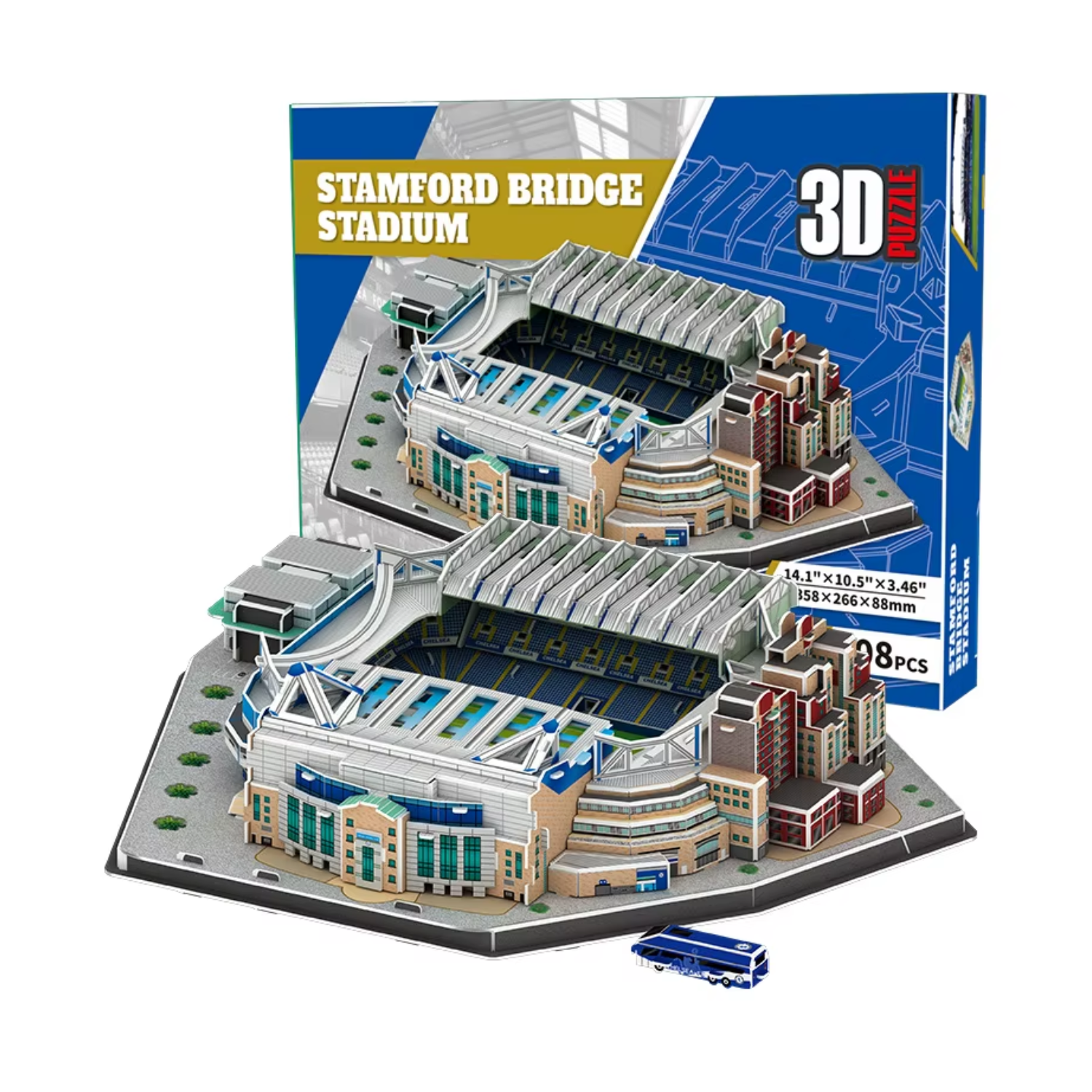 Puzzle 3D - Stadion Piłkarski - Chelsea FC - Stamford Bridge Stadium