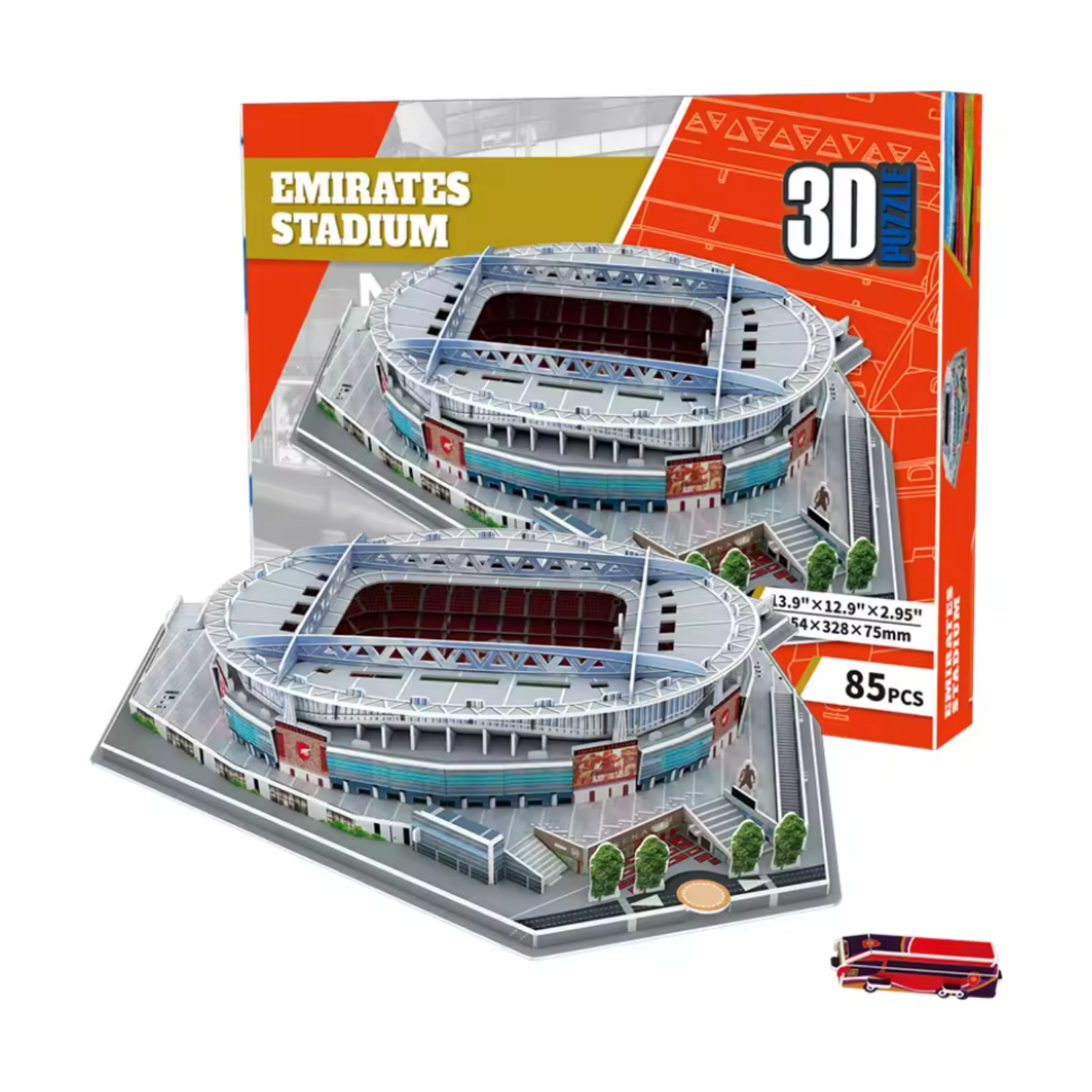 Puzzle 3D - Stadion Piłkarski - Arsenal FC - Emirates Stadium