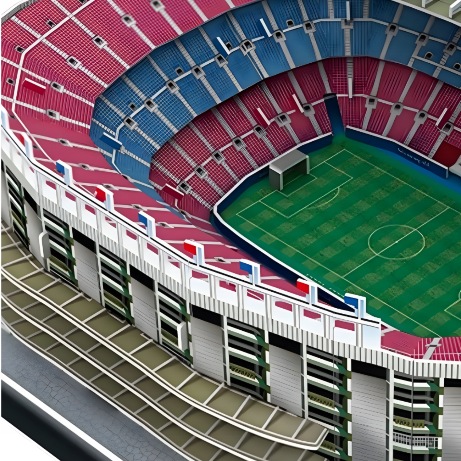 Puzzle 3D - Stadion Piłkarski - FC Barcelona - Camp Nou