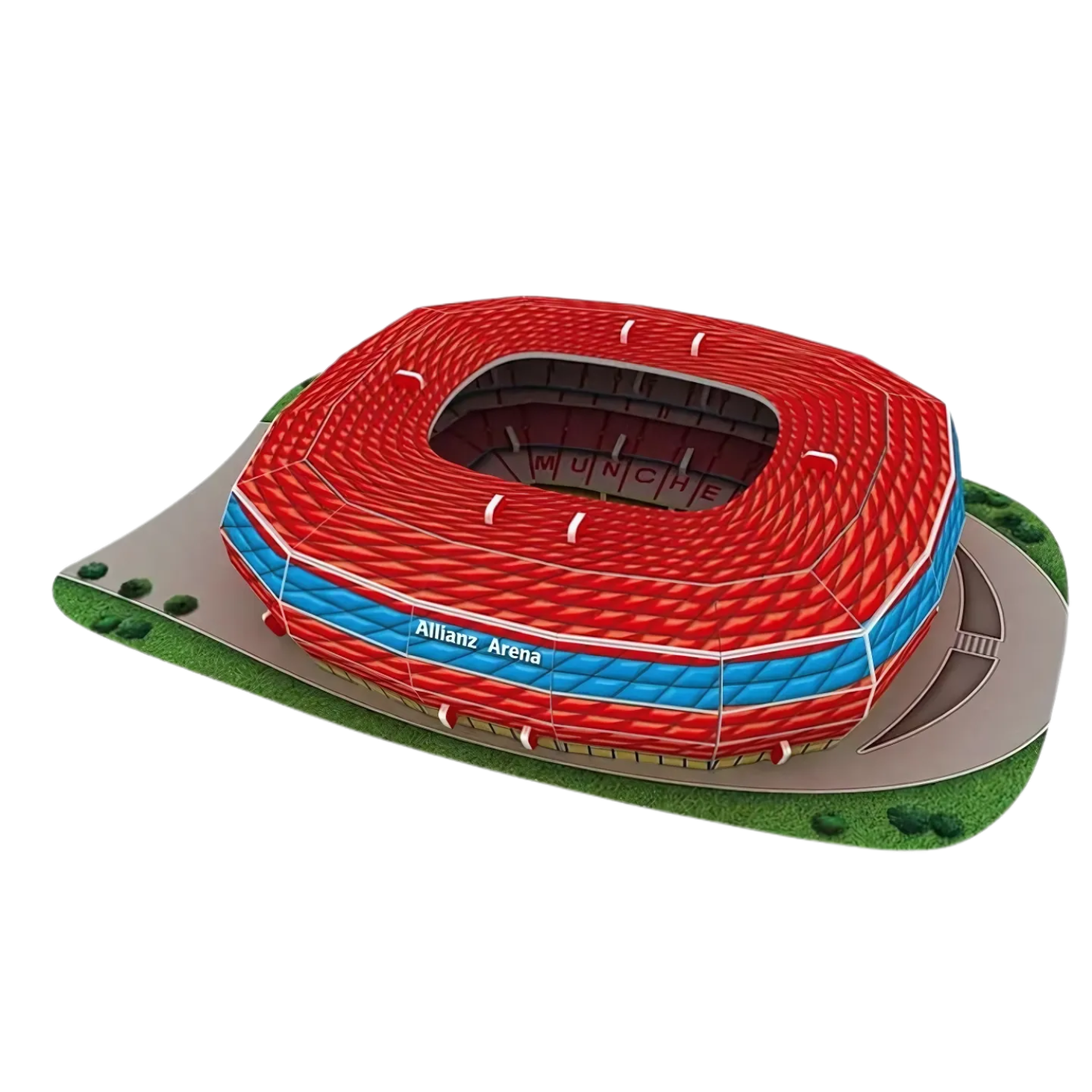 Puzzle 3D - Mini Stadion piłkarski - Bayern Monachium - Allianz Arena