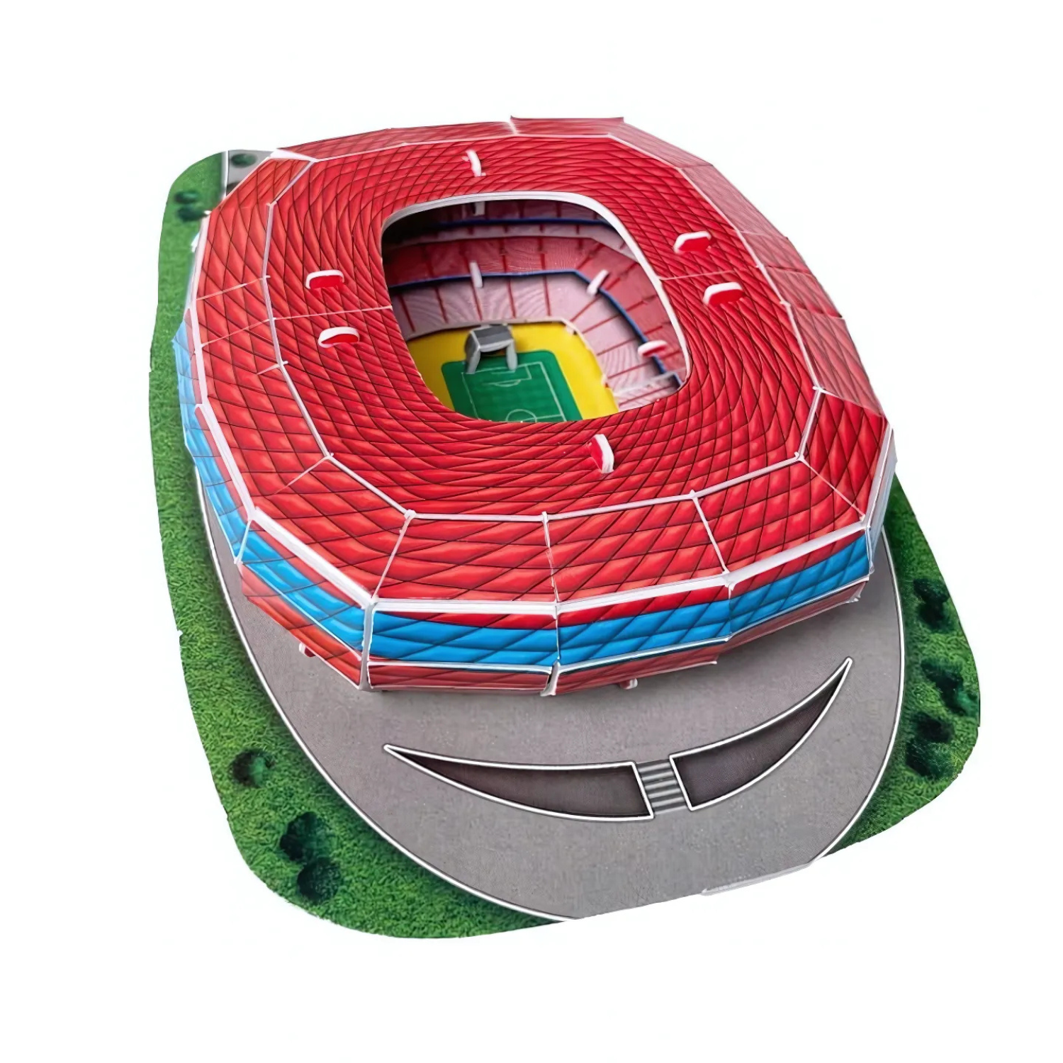 Puzzle 3D - Mini Stadion piłkarski - Bayern Monachium - Allianz Arena