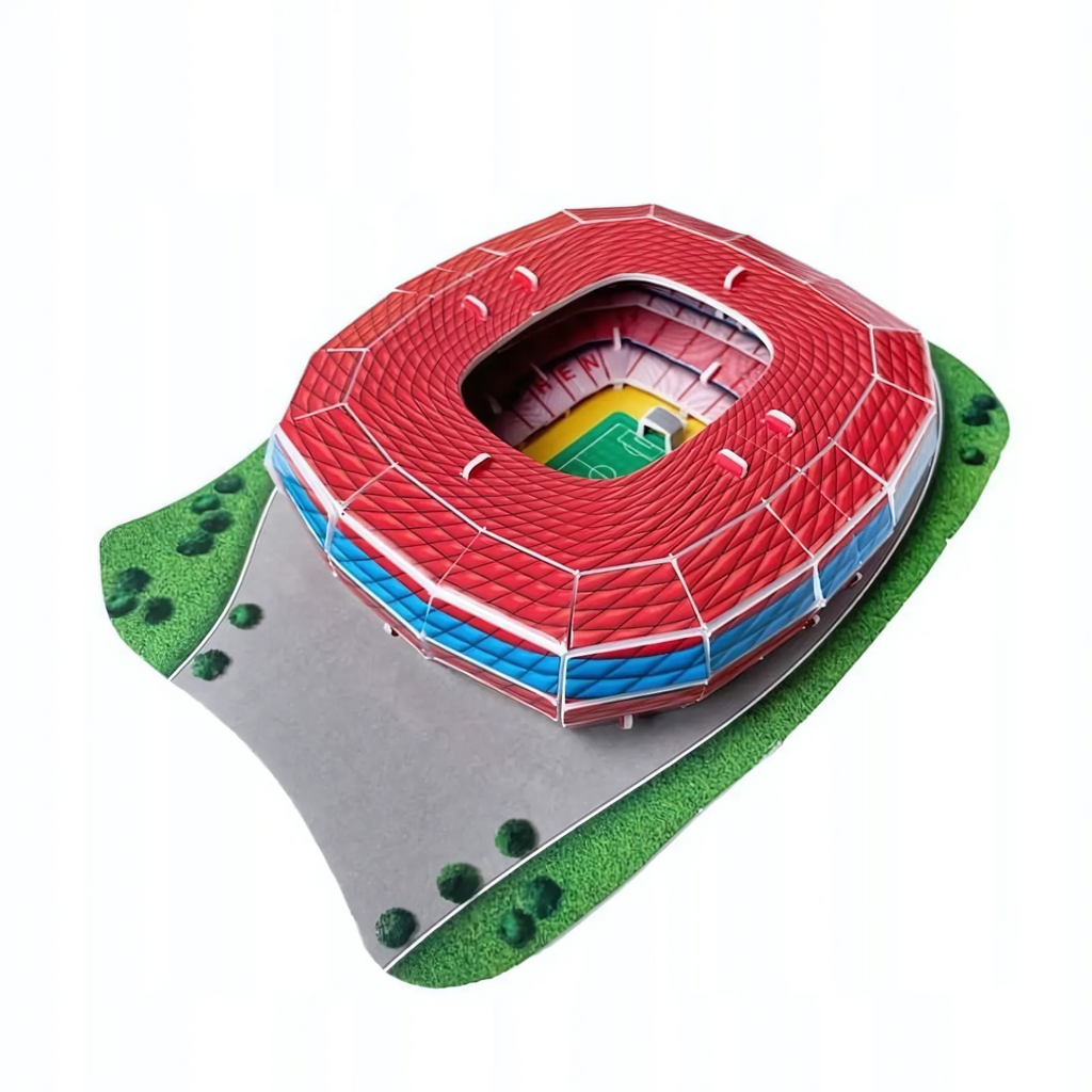 Puzzle 3D - Mini Stadion piłkarski - Bayern Monachium - Allianz Arena