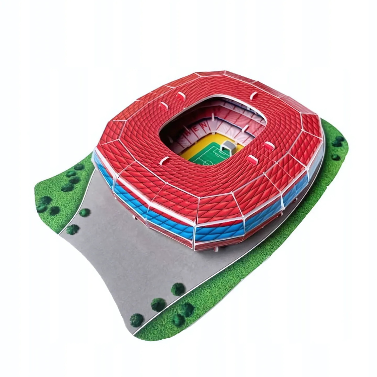 Puzzle 3D - Mini Stadion piłkarski - Bayern Monachium - Allianz Arena