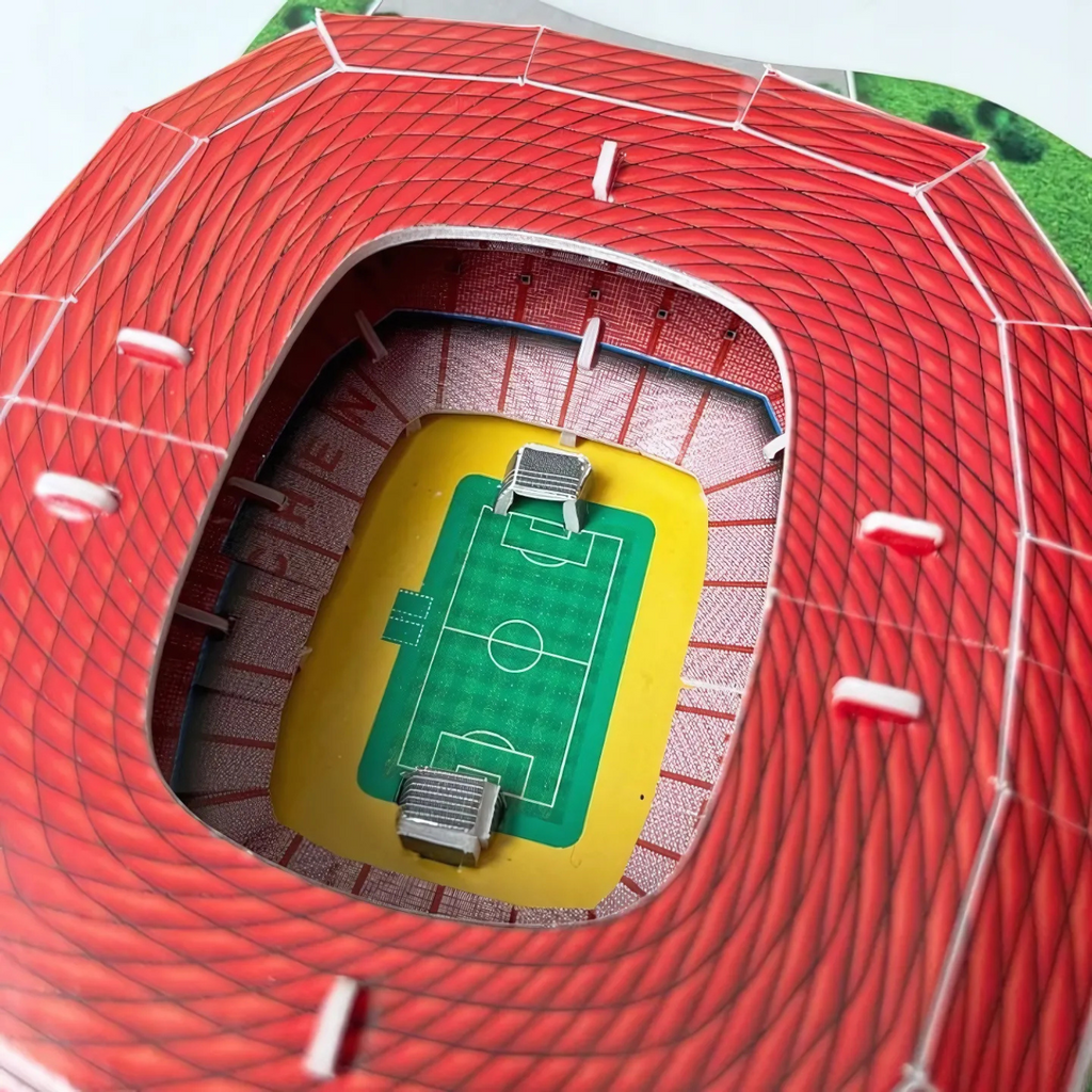 Puzzle 3D - Mini Stadion piłkarski - Bayern Monachium - Allianz Arena