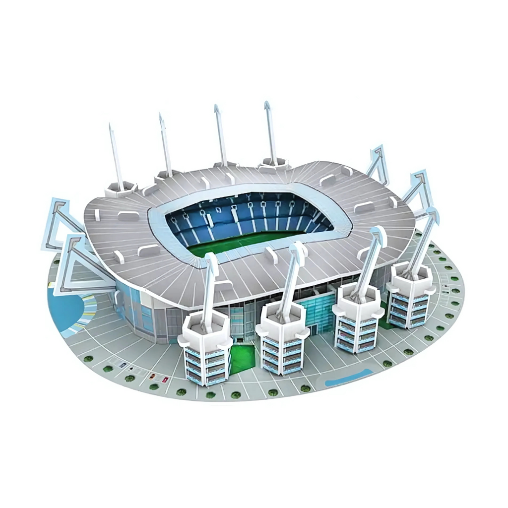 Puzzle 3D - Mini Stadion Piłkarski - Manchester City - Etihad Stadium