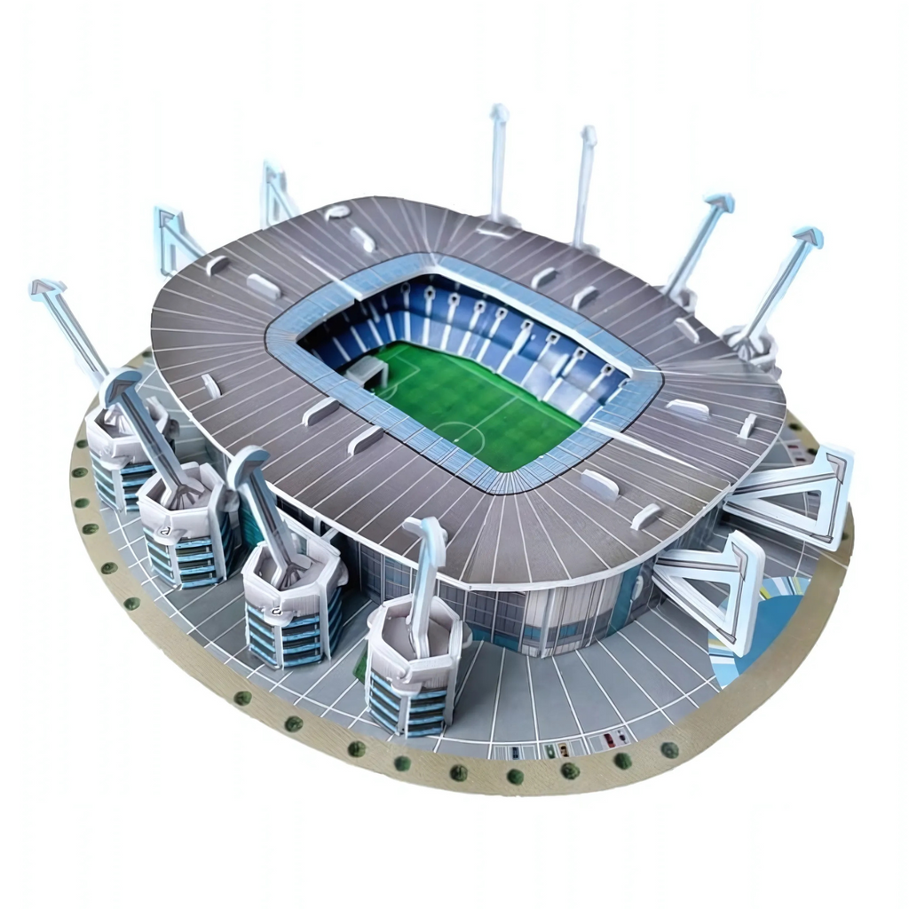 Puzzle 3D - Mini Stadion Piłkarski - Manchester City - Etihad Stadium