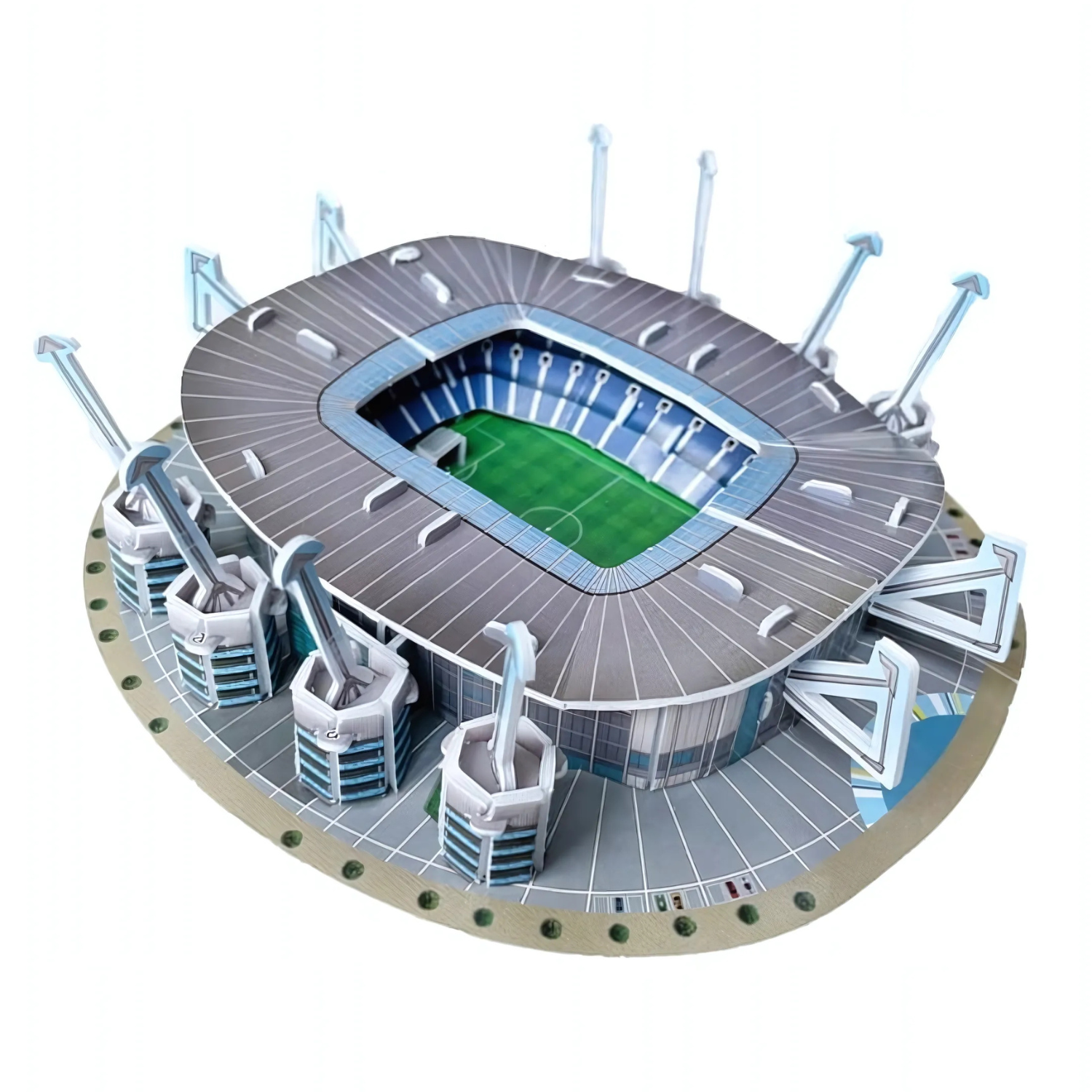 Puzzle 3D - Mini Stadion Piłkarski - Manchester City - Etihad Stadium