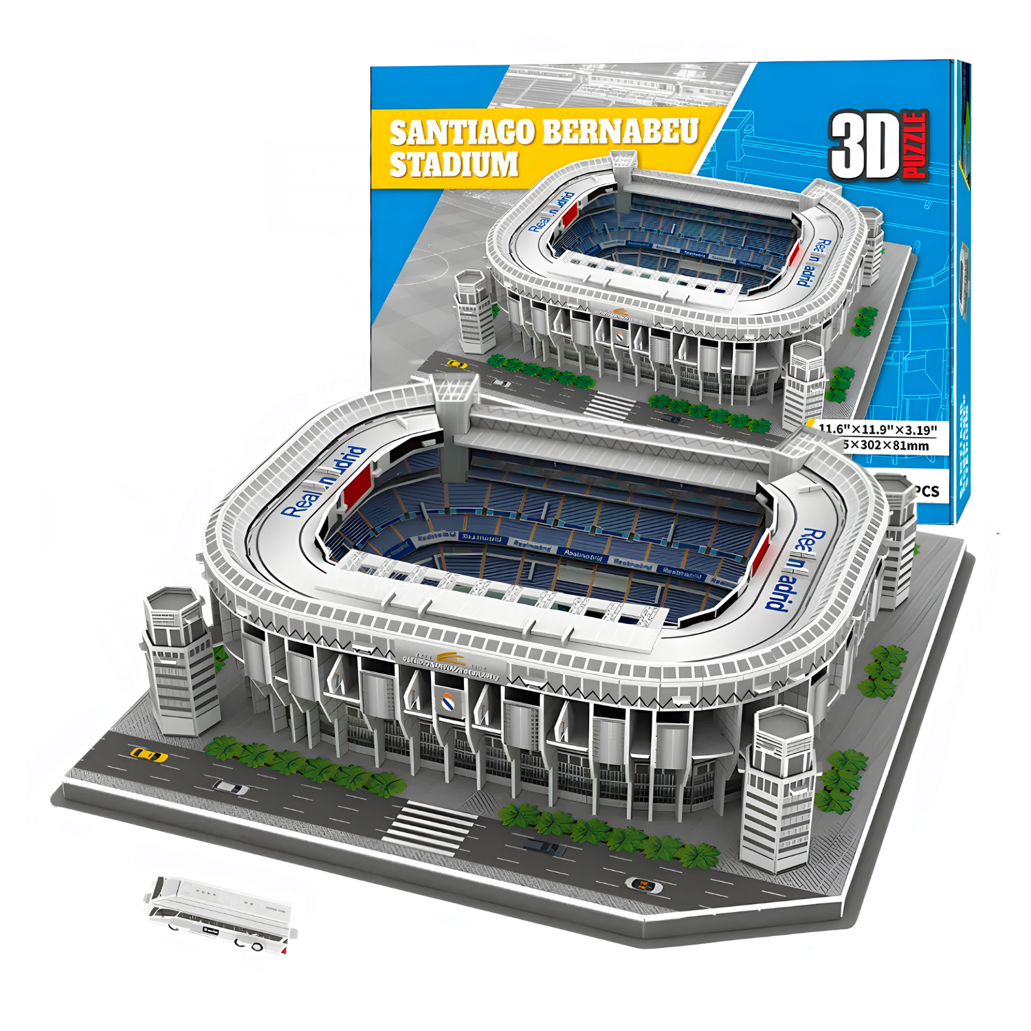 Puzzle 3D - Stadion Piłkarski - Real Madryt - Santiago Bernabeu Stadium